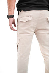 khaki beige Cargo Trouser - Gripped Fit